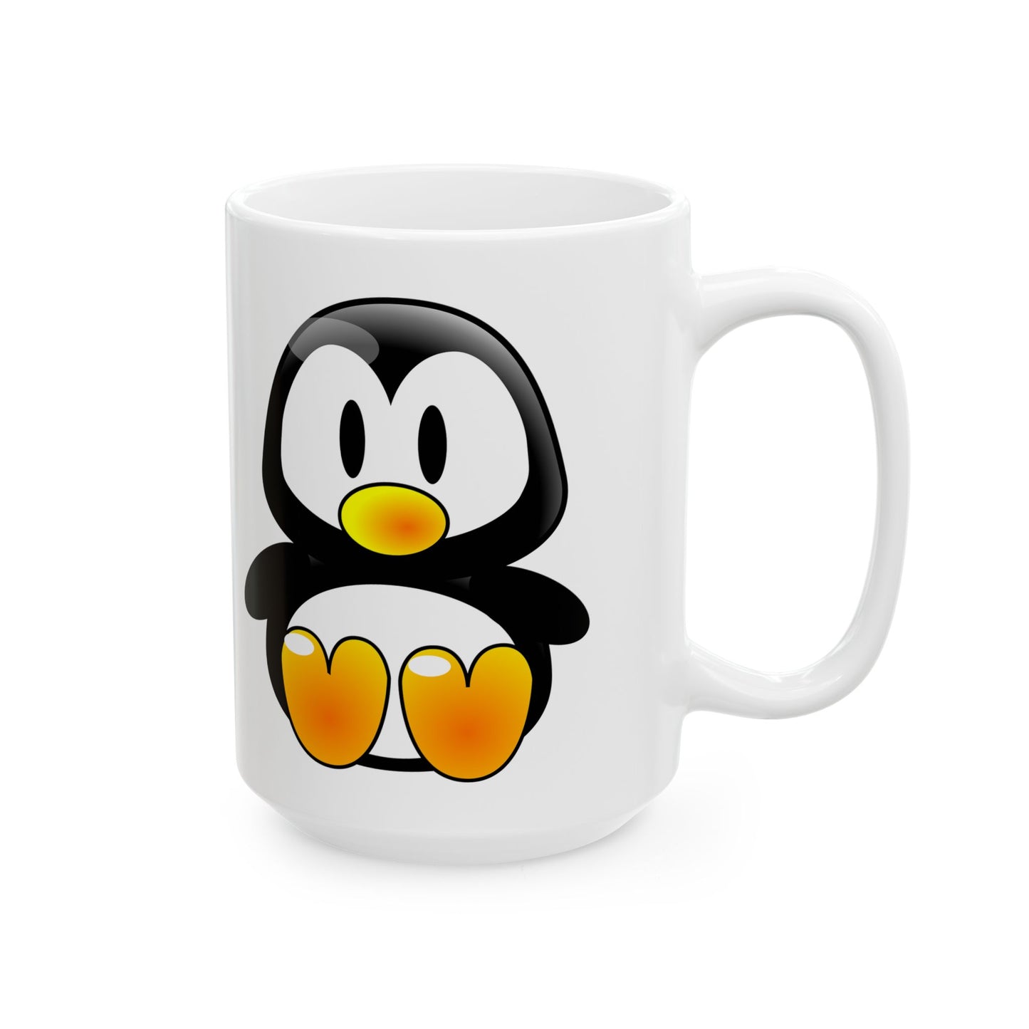 Cute Penguin Ceramic Mug — Adorable Polar Animal Coffee Cup (11oz & 15oz)