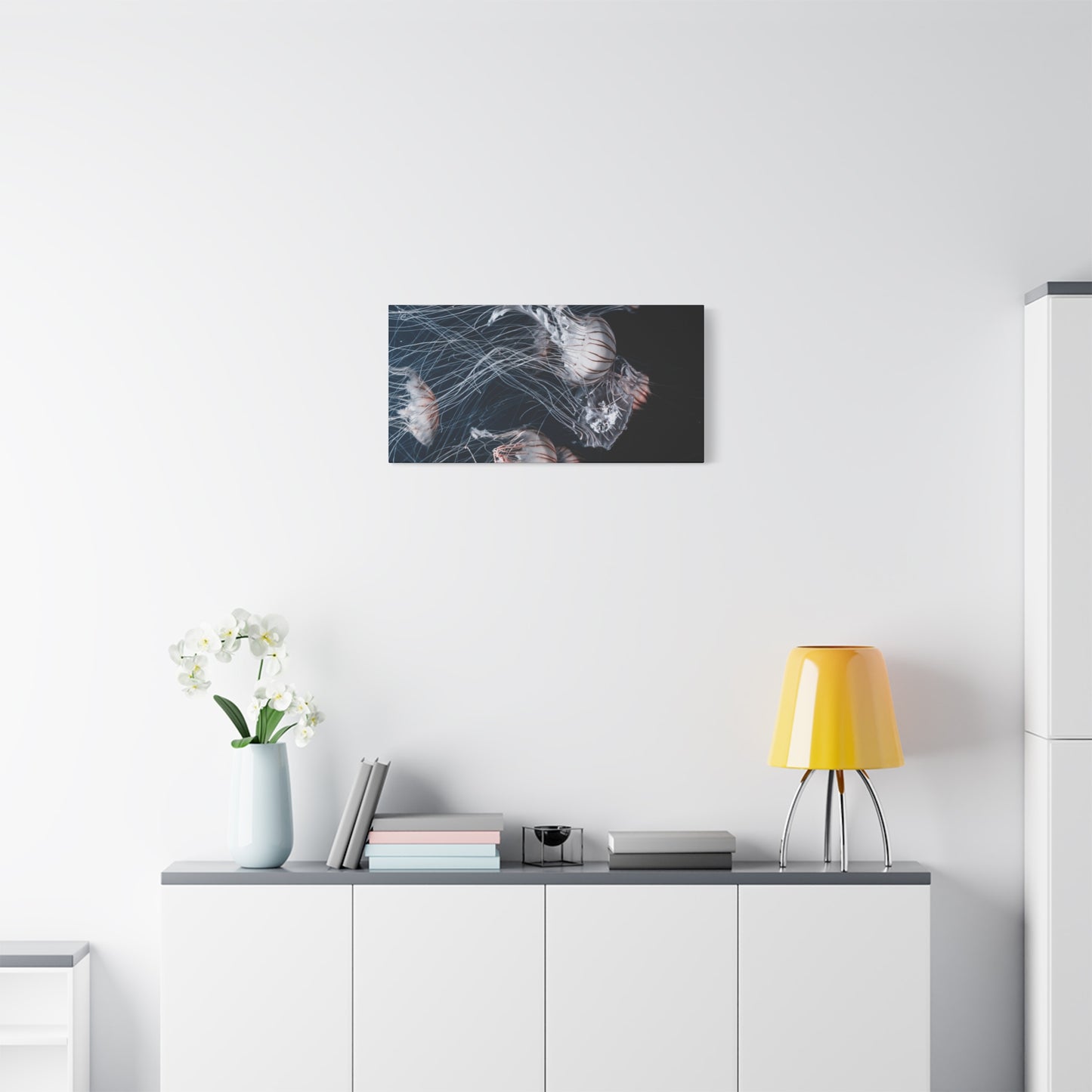 Jellyfish Swarm Matte Stretched Canvas