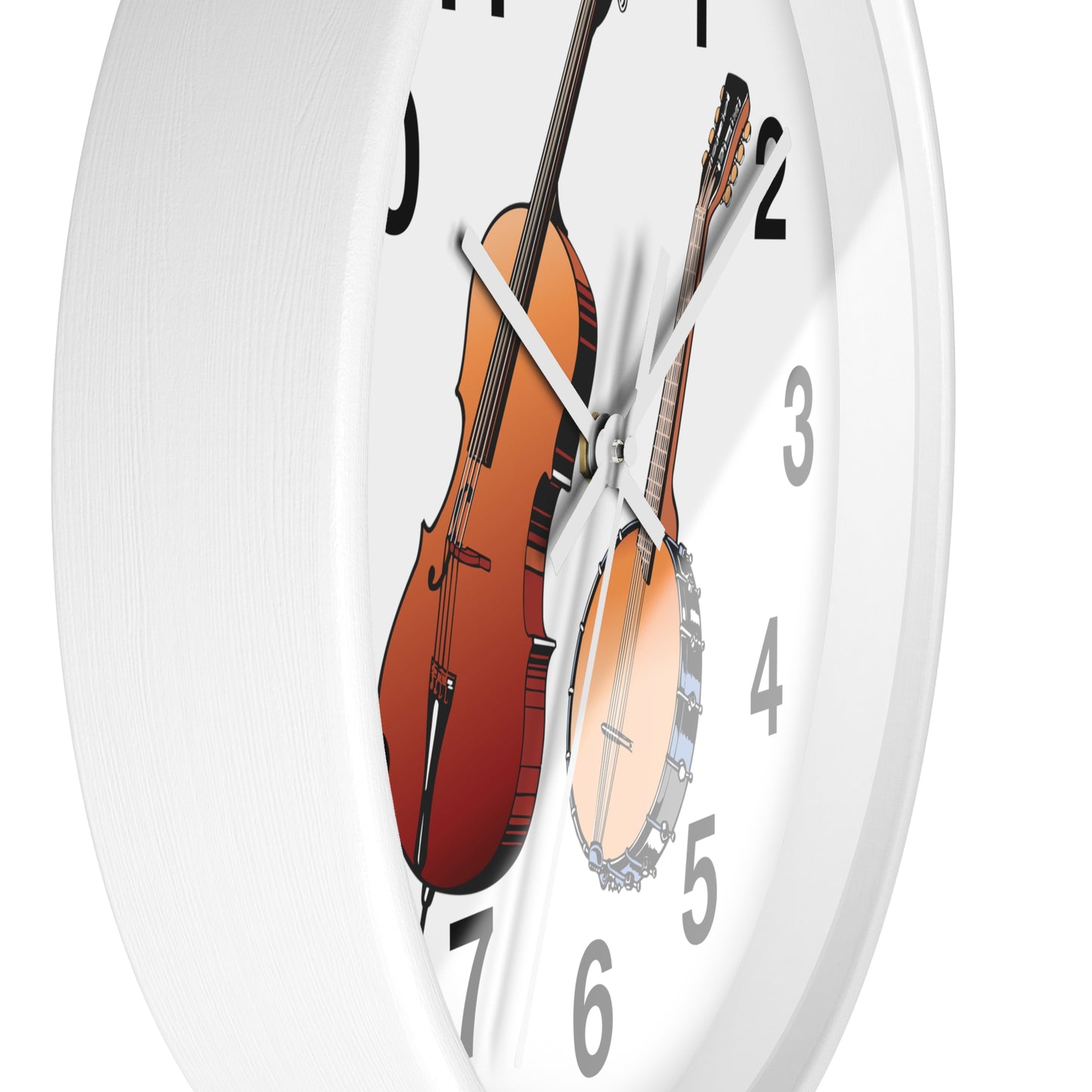 Musical Instruments Wall Clock, Perfect for Musicians, Home Decor, Gift for Music Lovers, Classroom Accents, Vibrant Art
