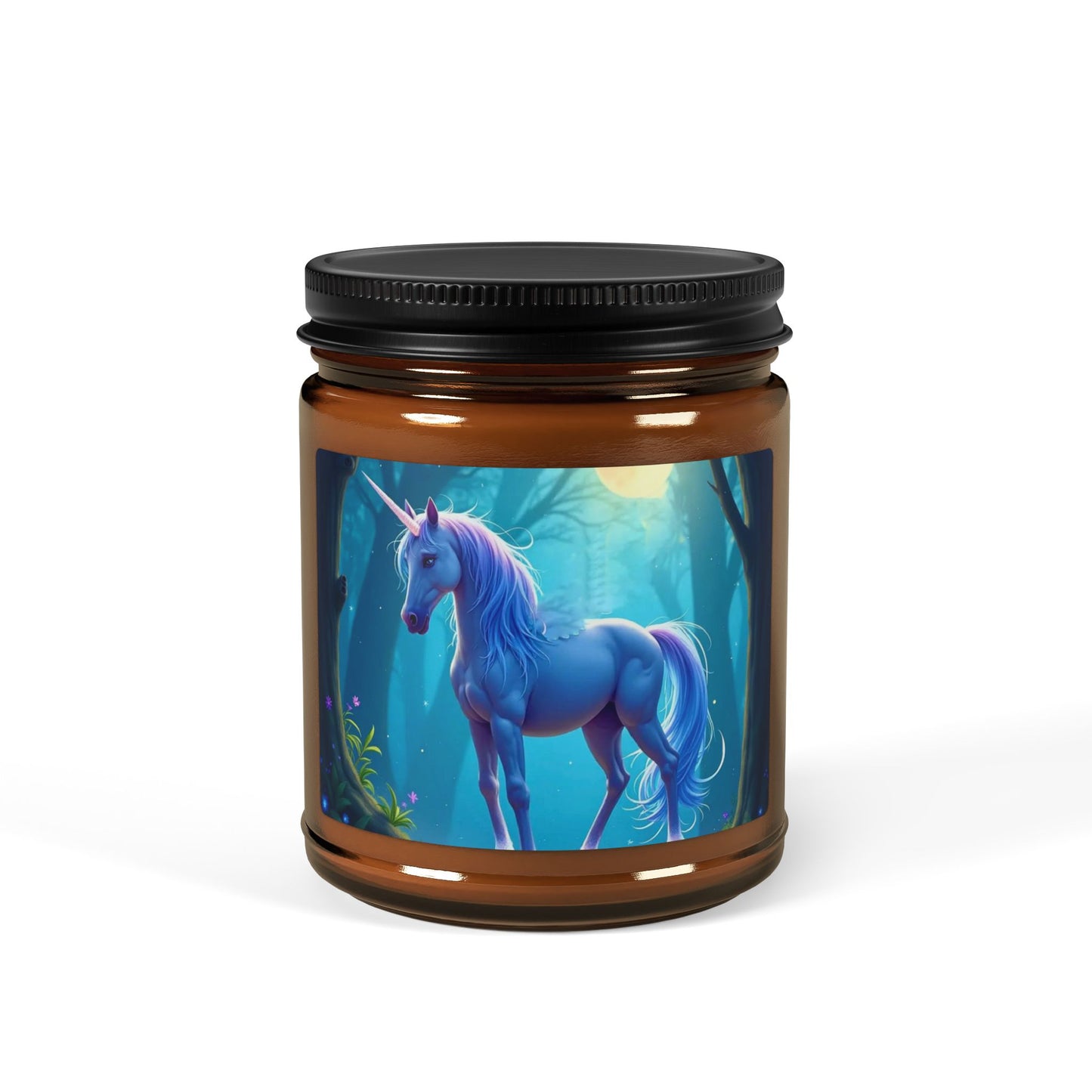 Unicorn Soy Candle — Amber Jar Scented Candle (Multiple Sizes)
