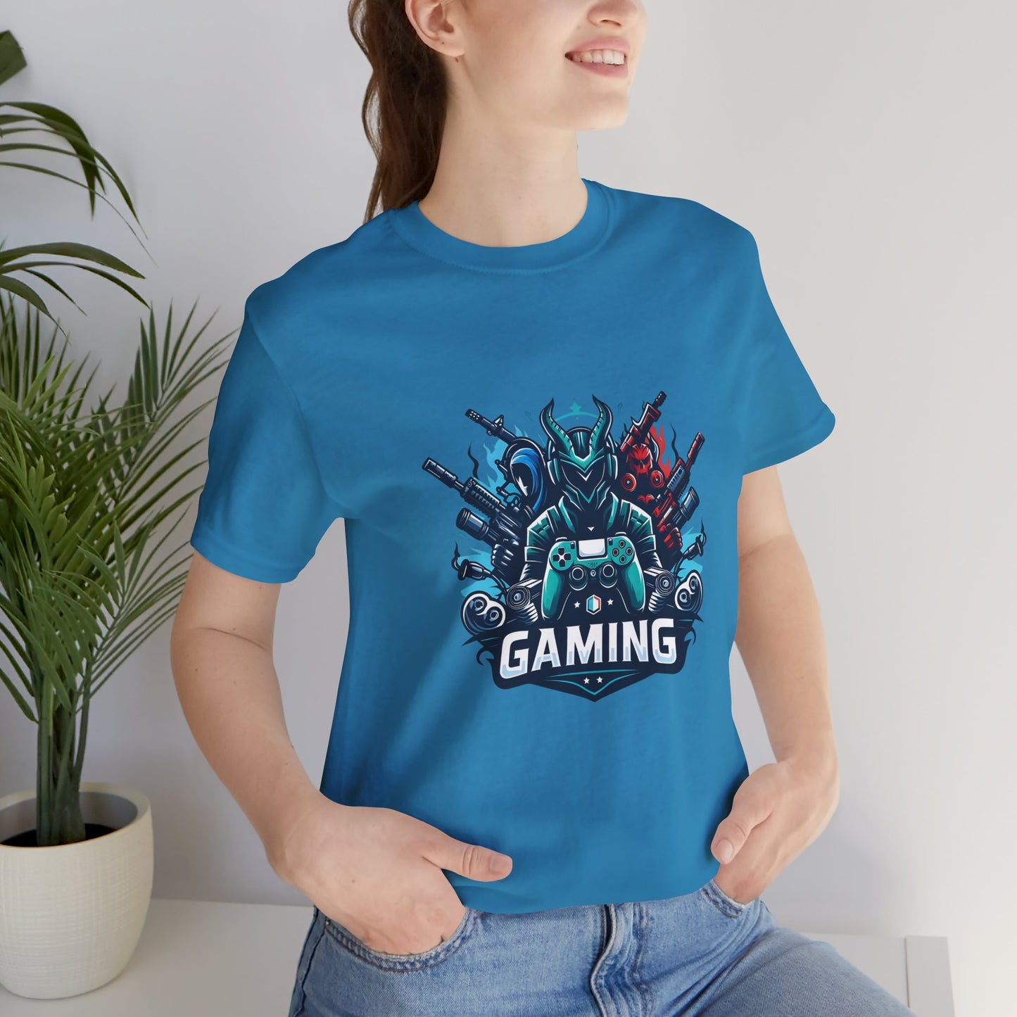 Gaming Controller Emblem Tee — Esports Gamer Graphic T-Shirt