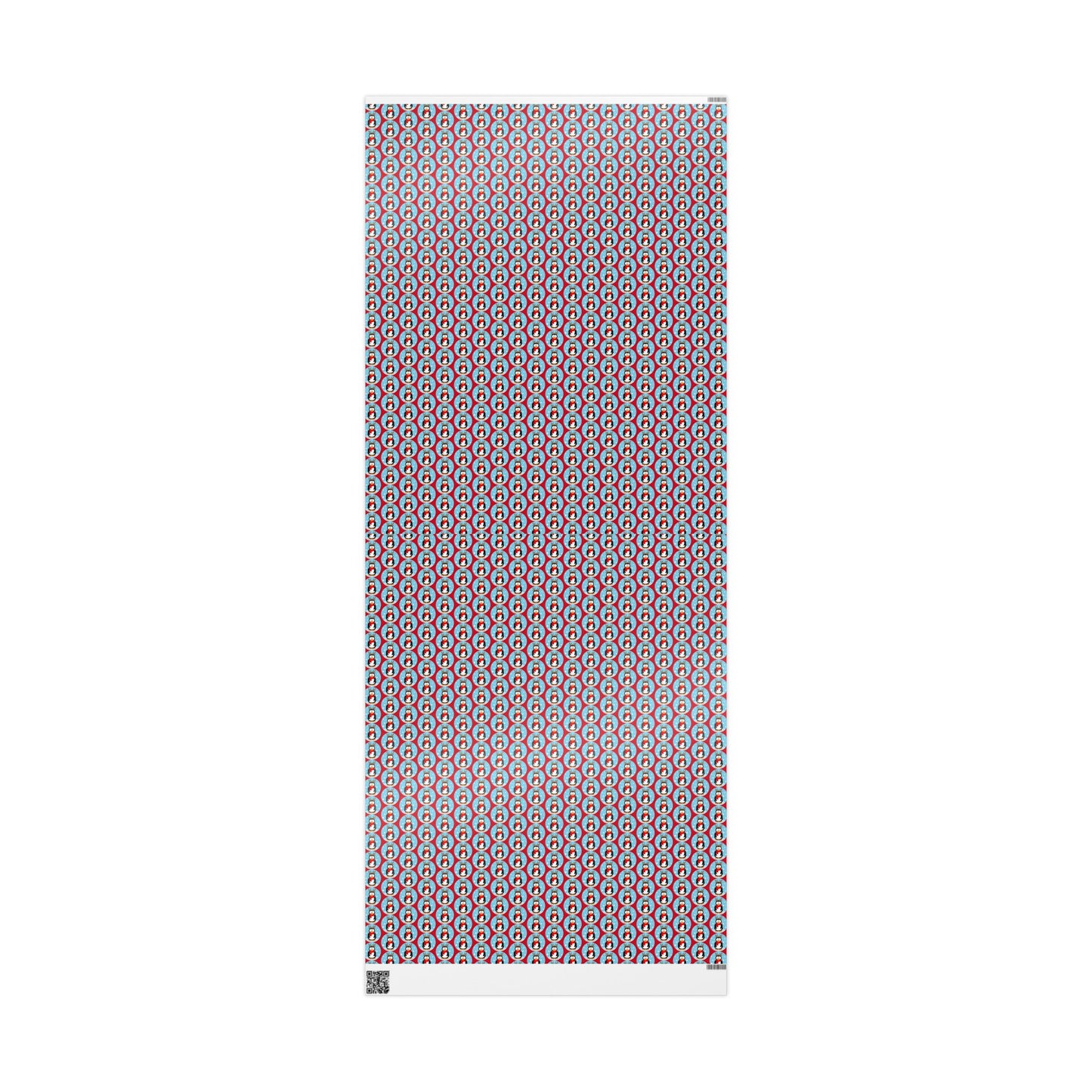 Wrapping Paper Roll — Festive Penguin Pattern Holiday Gift Wrap