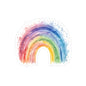 Watercolor Rainbow Sticker — Kiss-Cut Vinyl Rainbow Decal for Laptops, Journals & Gifts