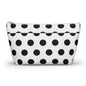 Chic Polka Dot Accessory Pouch, Stylish Makeup Bag, Travel Organizer, Gift for Her, Fun Dot Pattern, Cosmetic Case