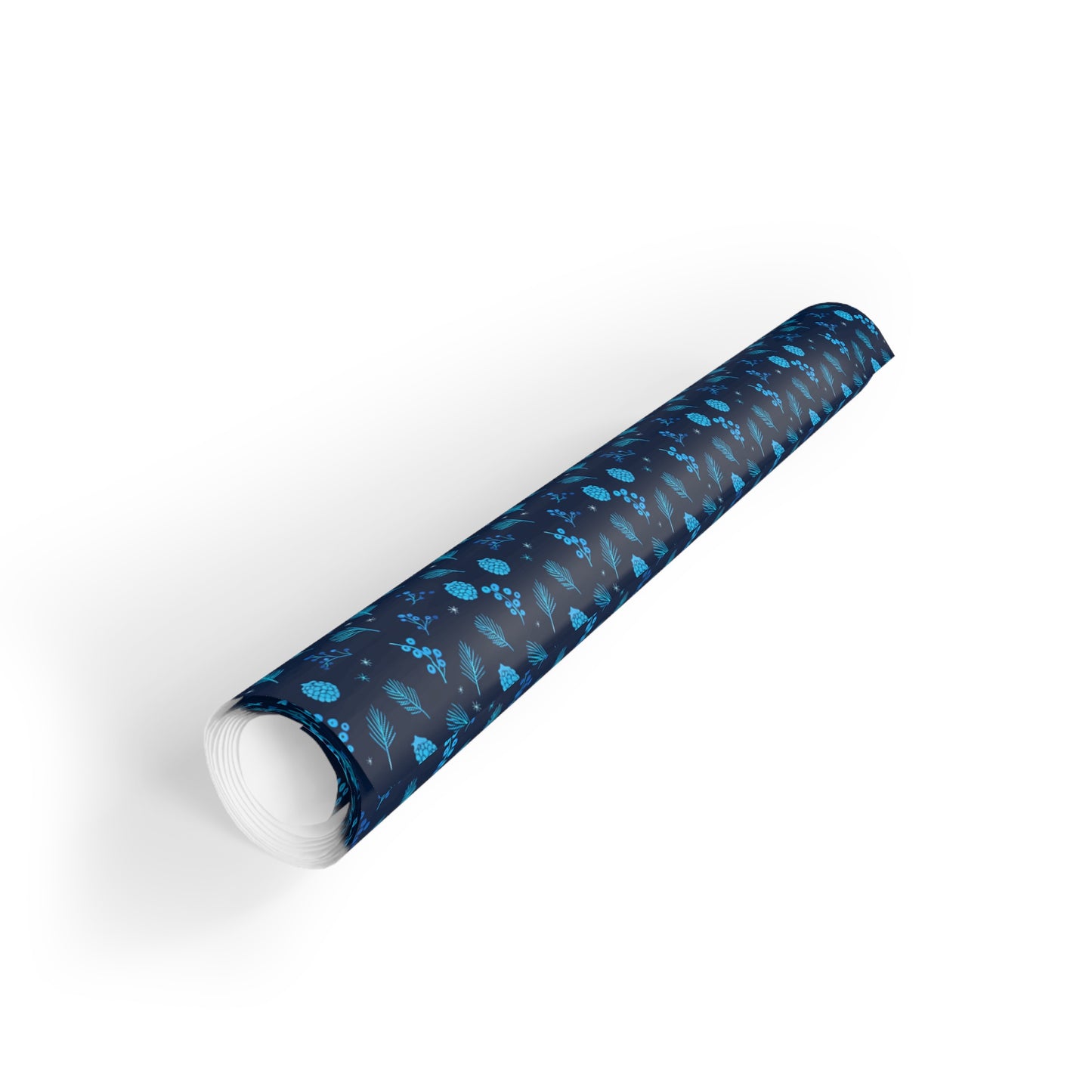 Elegant Gift Wrapping Paper Roll, Blue Polka Dot Pattern, Holiday Wrap, Birthday Gifts, Christmas Decor, Eco-Friendly Packaging