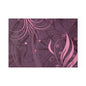 Glass Cutting Board — Pink Floral Swirl Design
