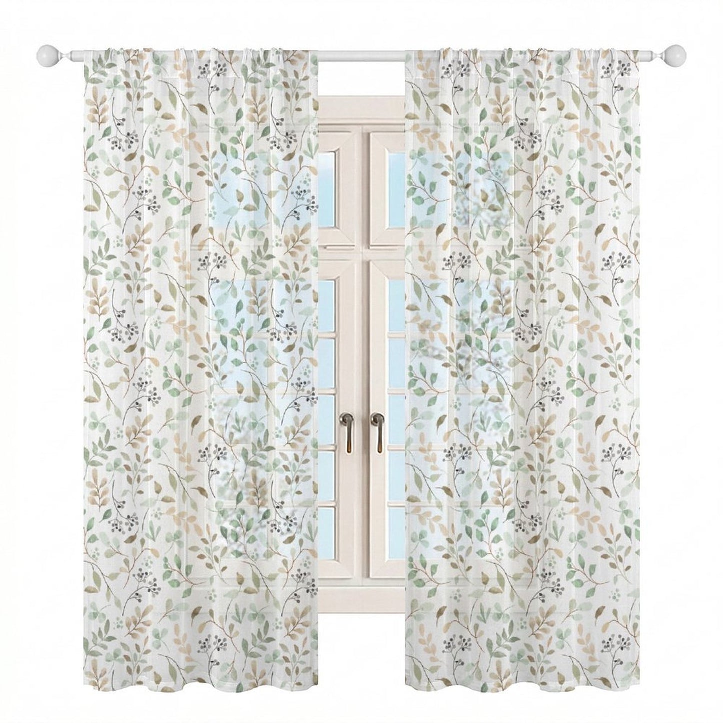 Sheer Curtain Botanical