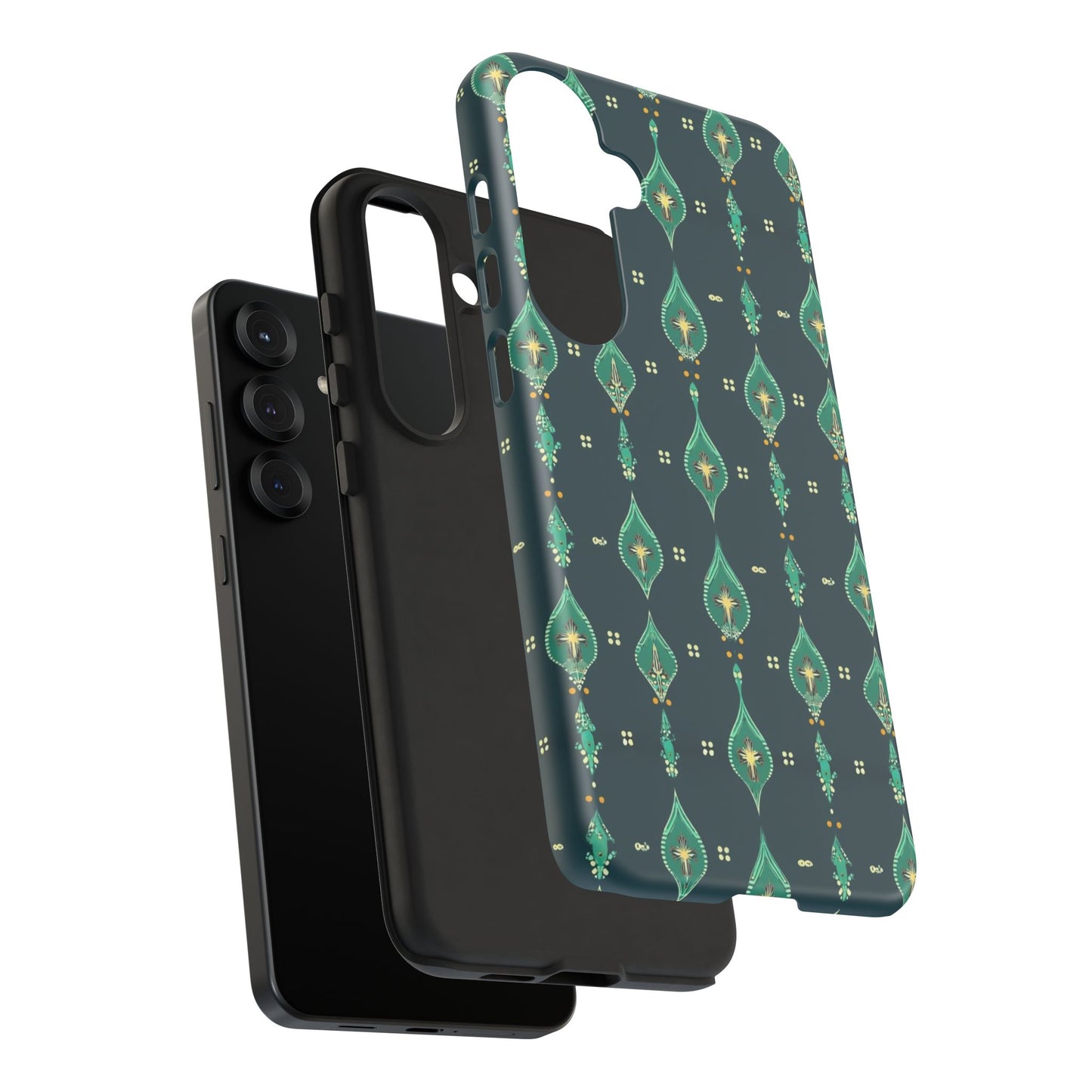 Emerald Boho Teardrop Phone Case