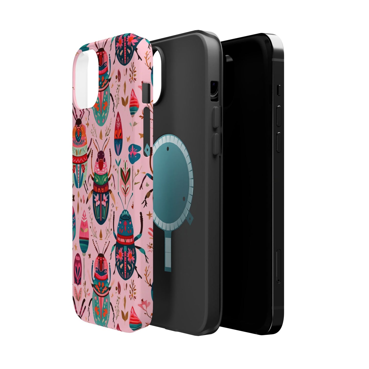 Phone Case — Colorful Boho Beetle Magnetic Impact-Resistant Cover