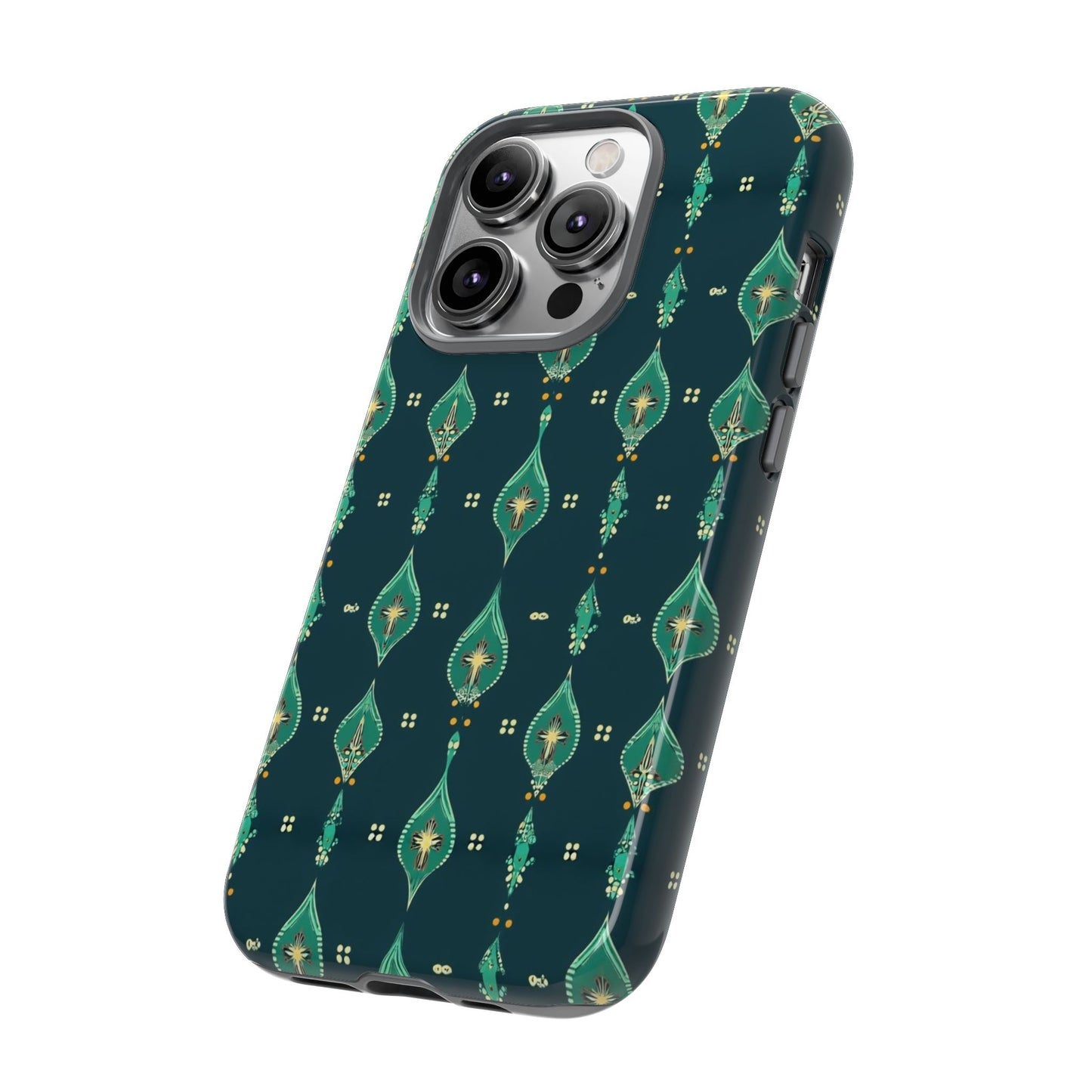 Emerald Boho Teardrop Phone Case