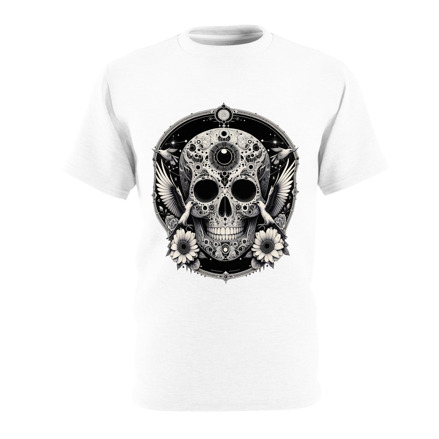 Skull Mandala Tee — Vintage Day of the Dead Sugar Skull Graphic T‑Shirt