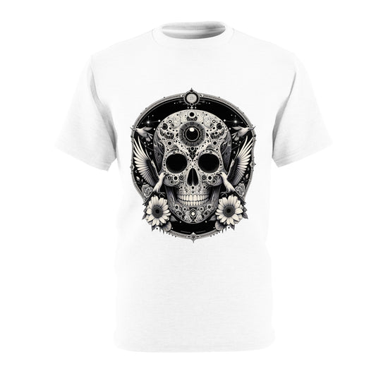 Skull Mandala Tee — Vintage Day of the Dead Sugar Skull Graphic T‑Shirt