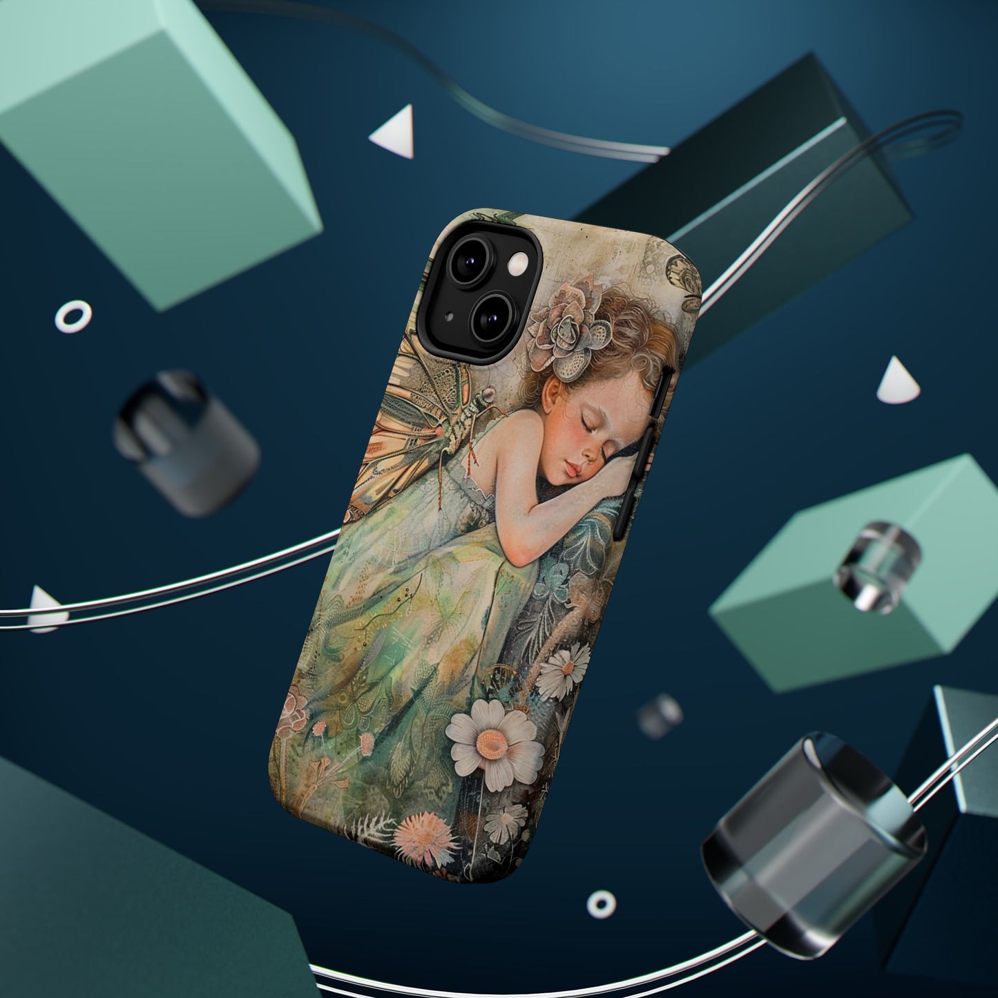Fairy Sleeping Phone Case — Magnetic Impact-Resistant iPhone Cover