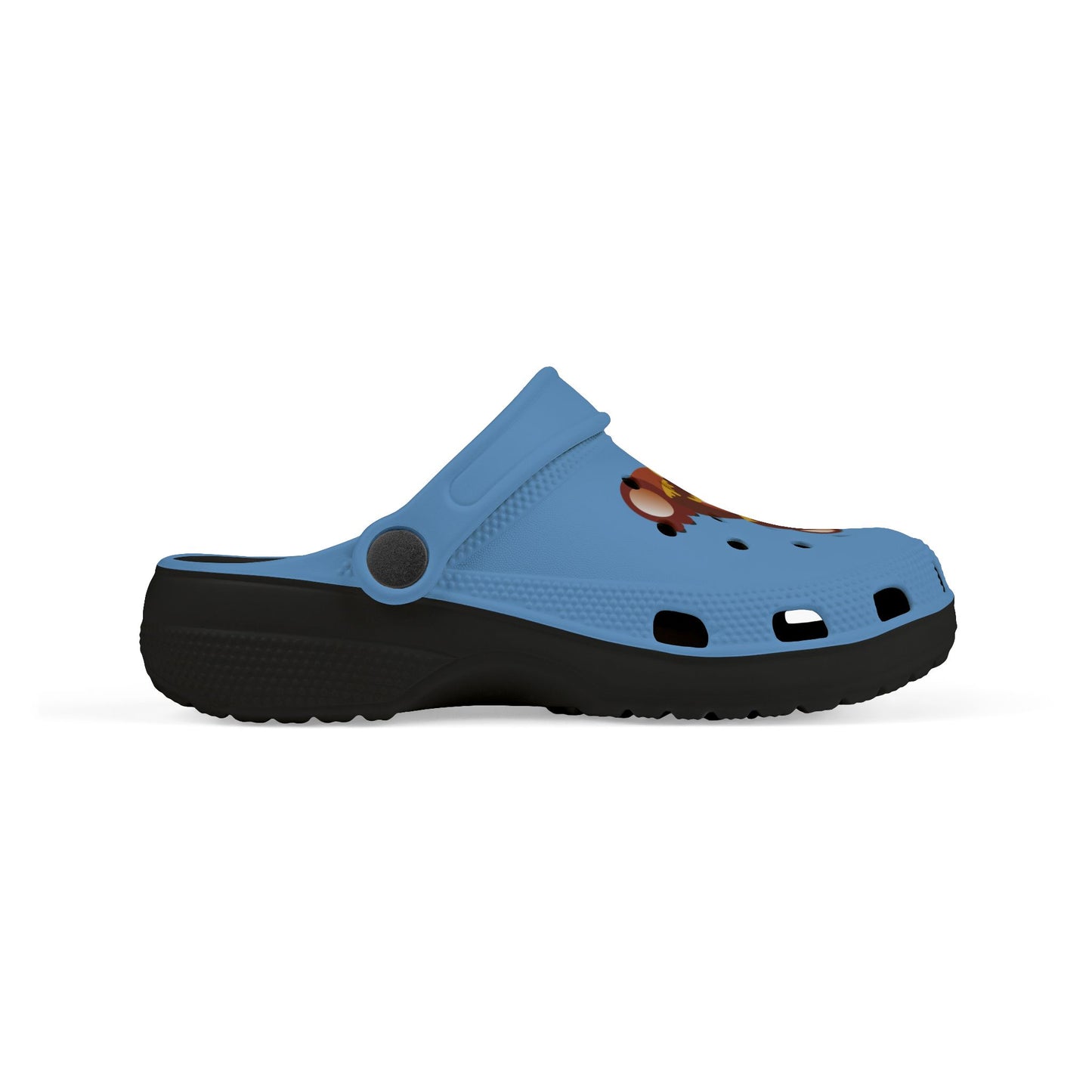 Kids Teddy Bear Honey Clogs — Blue EVA Foam Slip-On Shoes