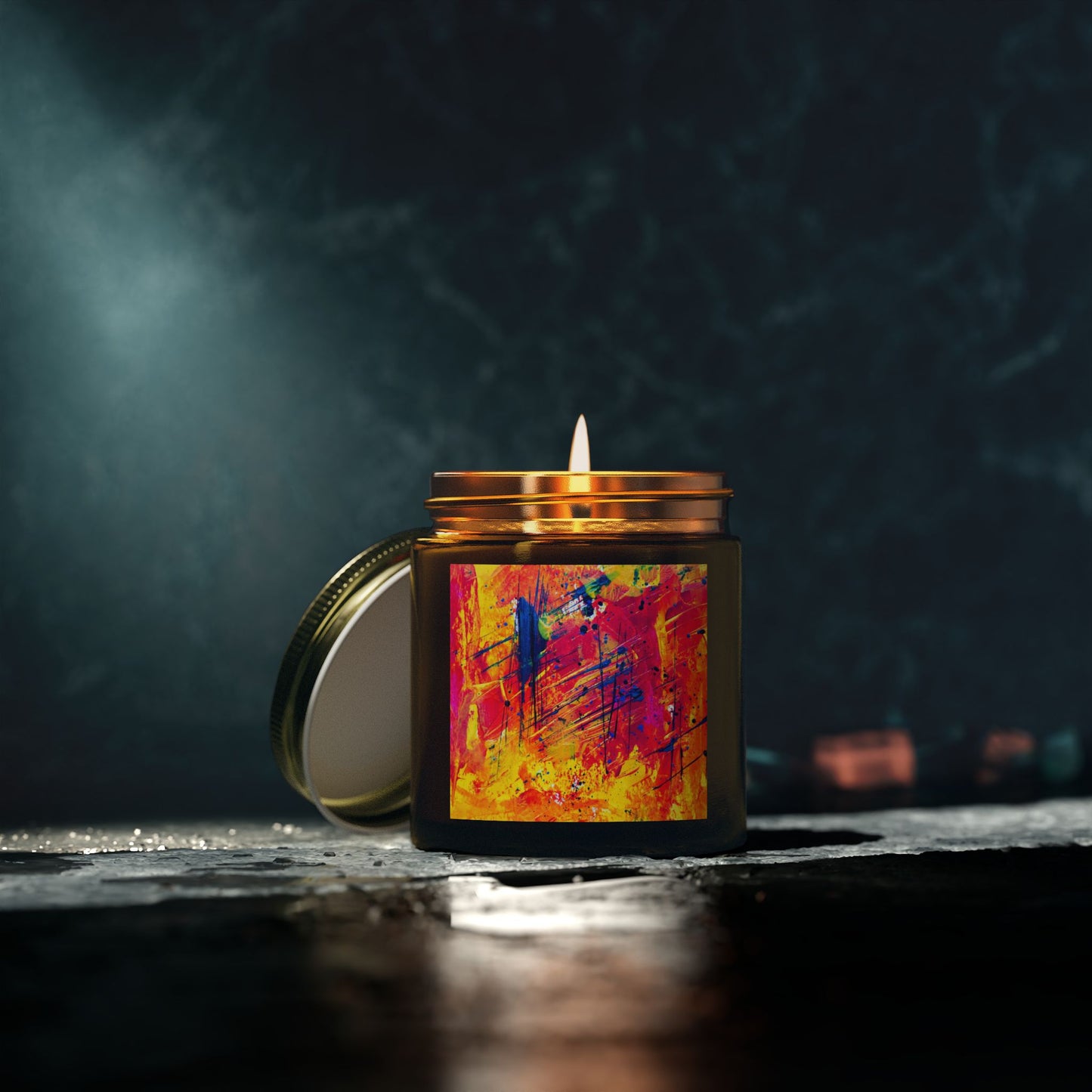 Vibrant Artistic Scented Candles - Perfect for Relaxation