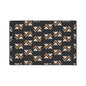 Floor Mat — Modern Retro Floral Pattern Heavy-Duty Entry Rug