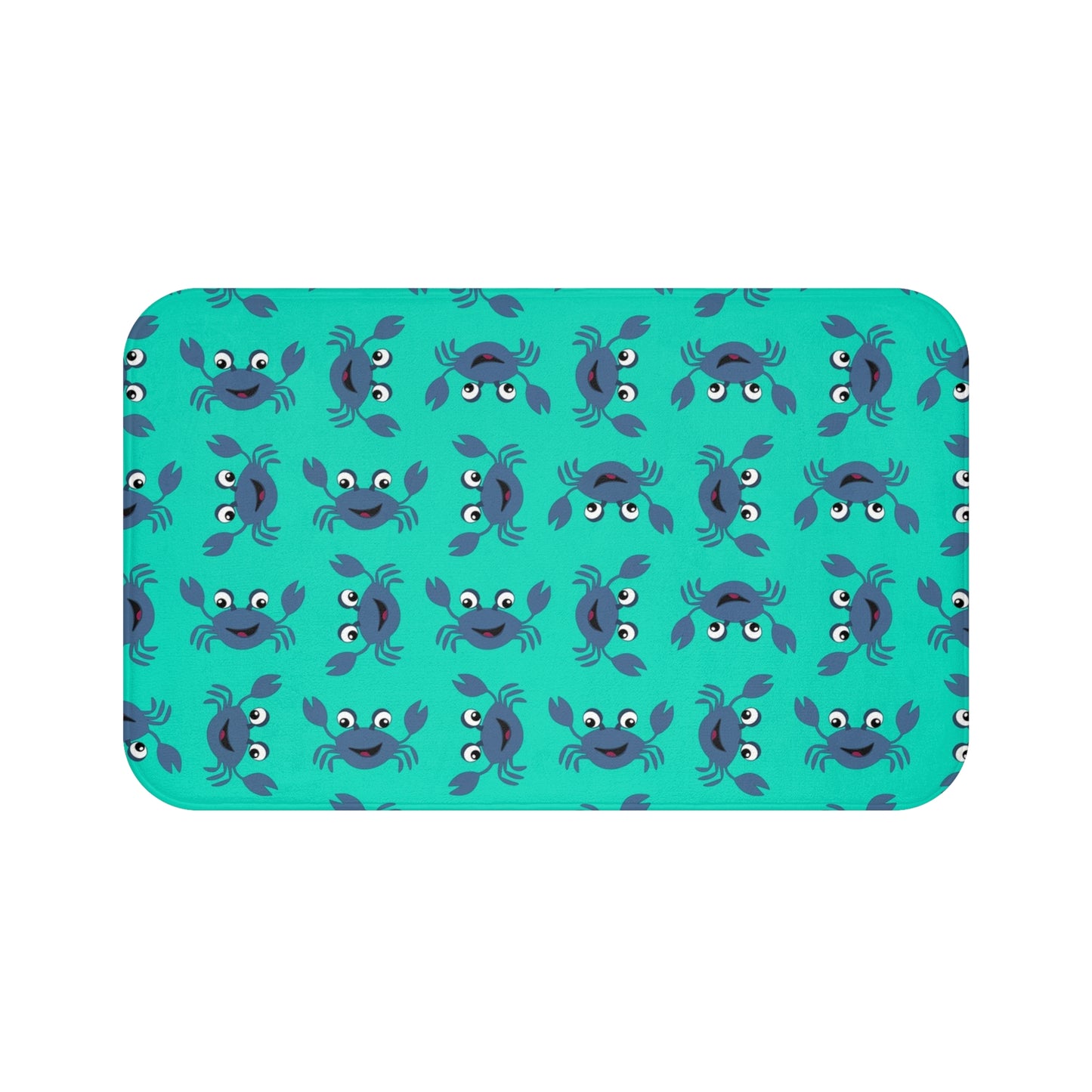 Cute Crab Bath Mat, Coastal Bathroom Decor