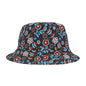 Floral Print Bucket Hat - Summer Accessory, Beach Hat, Festival Gear, Unisex Hat, Gift for Her, Outdoor Wear