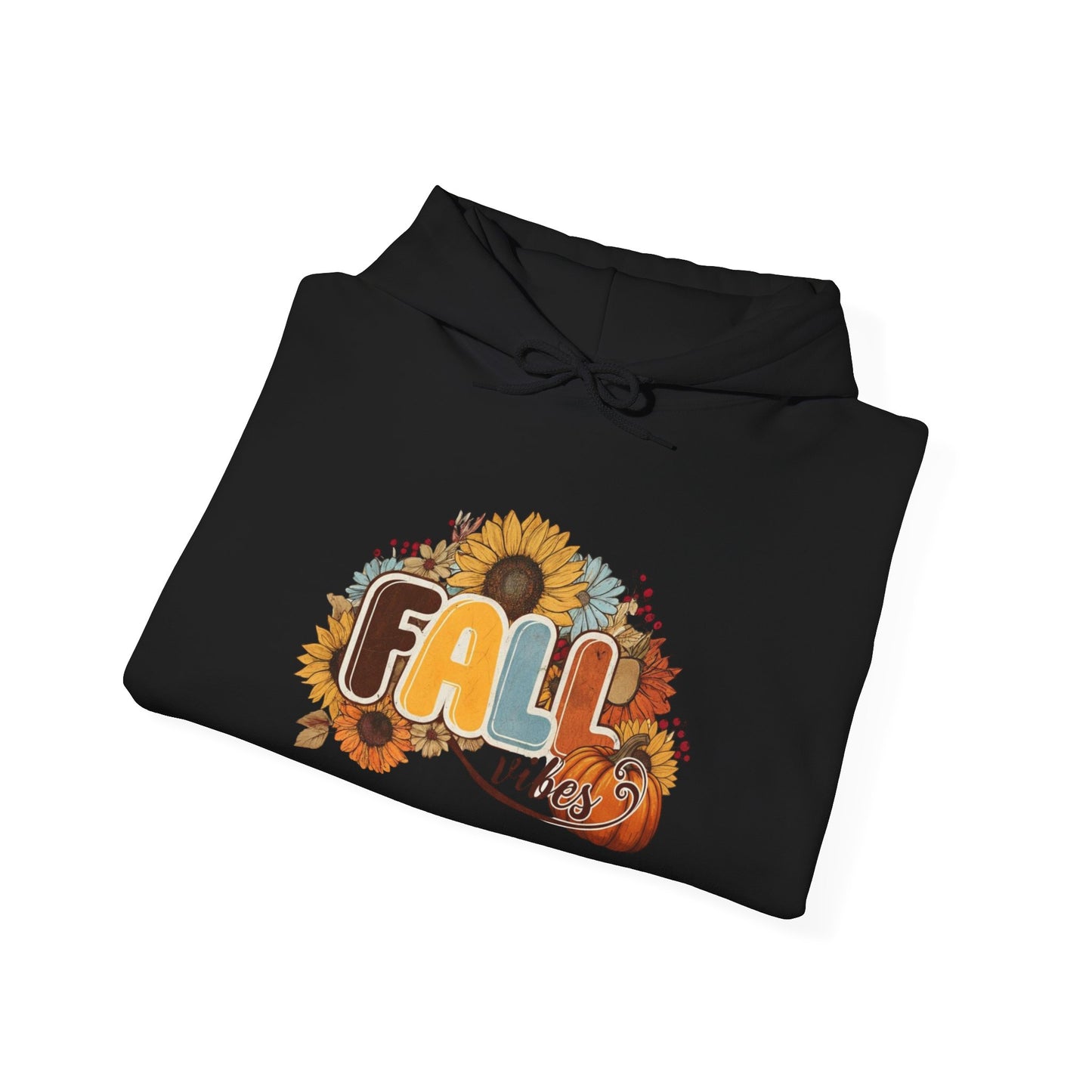 Cozy Fall Vibes Hoodie, Unisex Sweatshirt for Autumn, Pumpkin Design, Perfect for Thanksgiving, Gift for Friends, Seasonal Wear