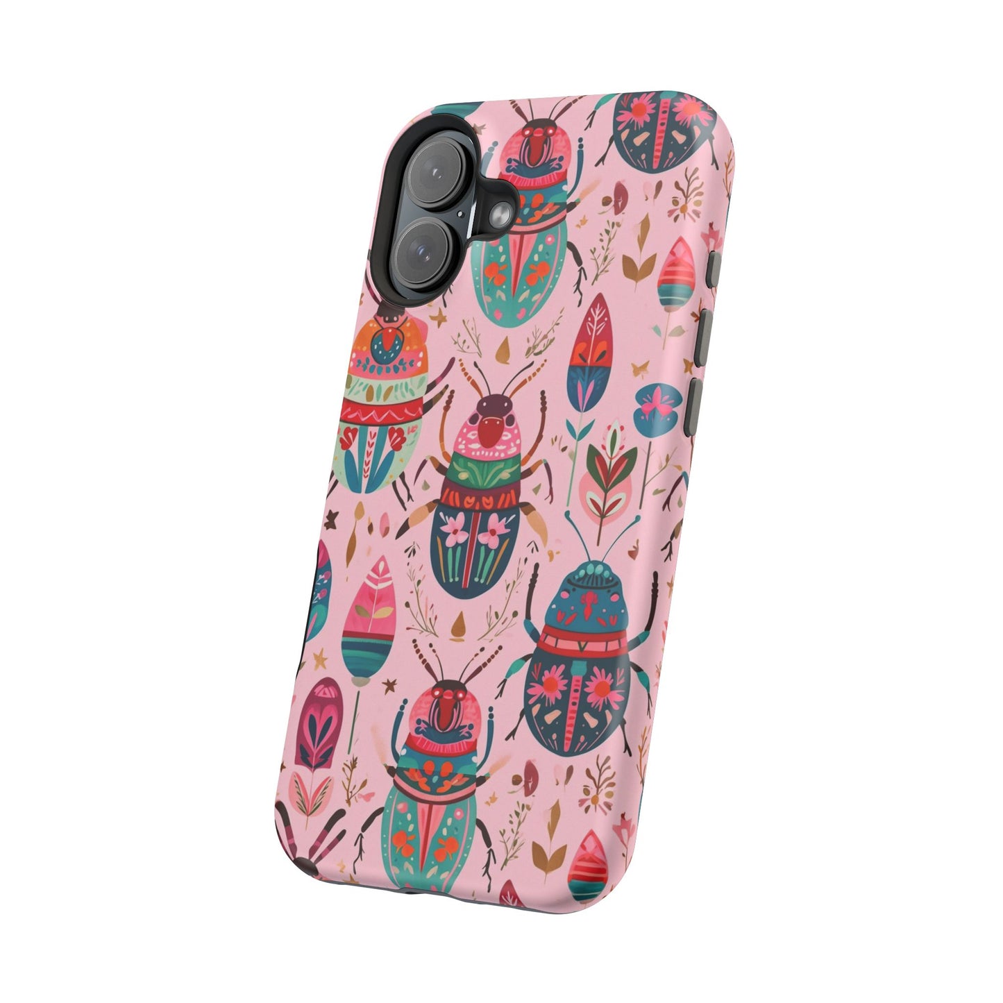 Phone Case — Colorful Boho Beetle Magnetic Impact-Resistant Cover