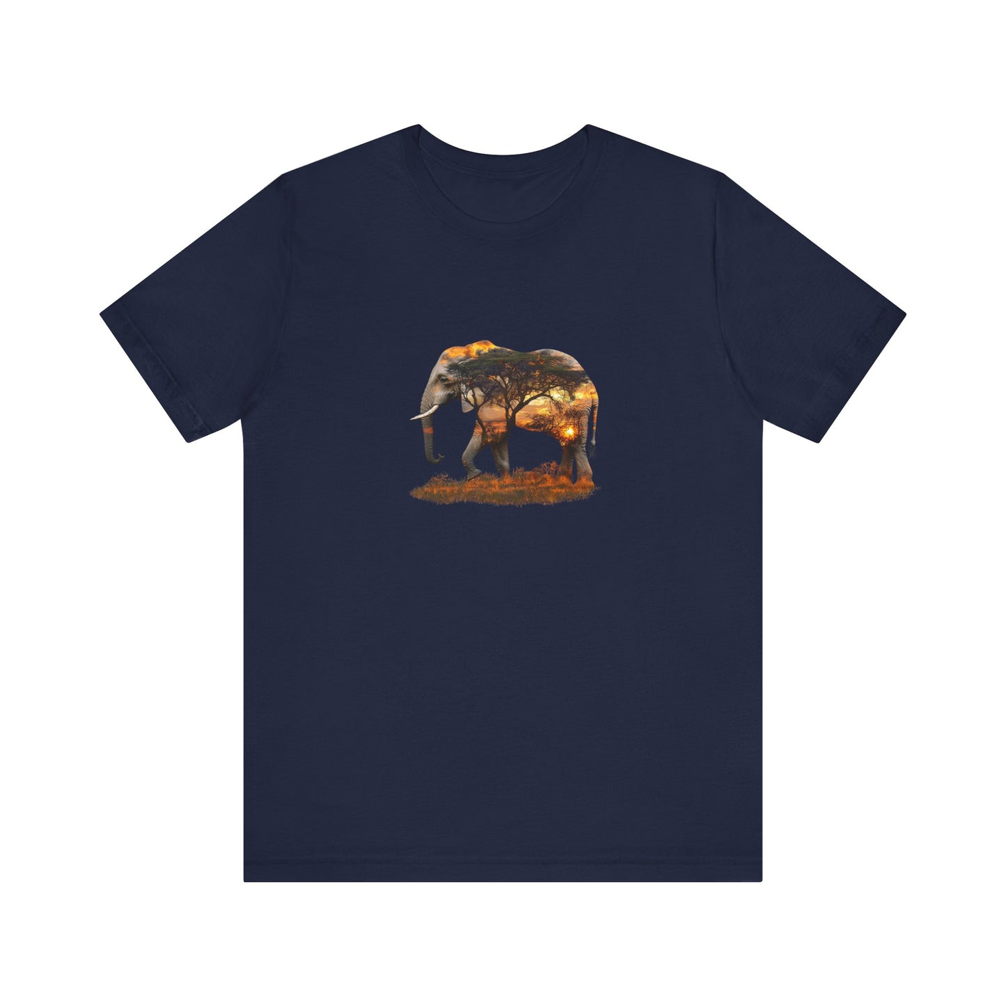 Elephant Sunset Unisex Jersey Tee