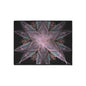 Abstract Floral Mandala Heavy-Duty Floor Mat — Pink Teal Fractal Design
