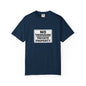 Unisex Garment-Dyed T-Shirt with Bold 'No Trespassing' Design