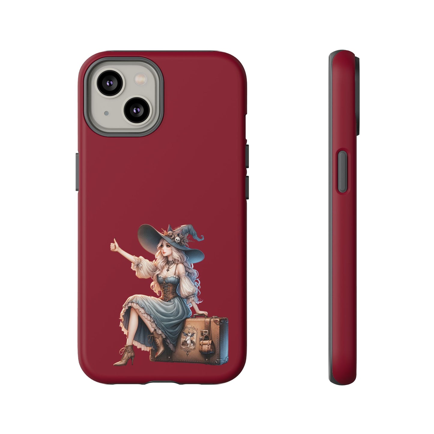 Witchy Phone Case - Magical, Durable - Halloween Gift, Cosplay Accessory, Cute Witch Design