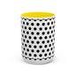 Elegant Polka Dot Mug - Stylish Coffee Cup for Home, Office, Gift for Birthdays, Anniversaries, Holidays, Unique Drinkware