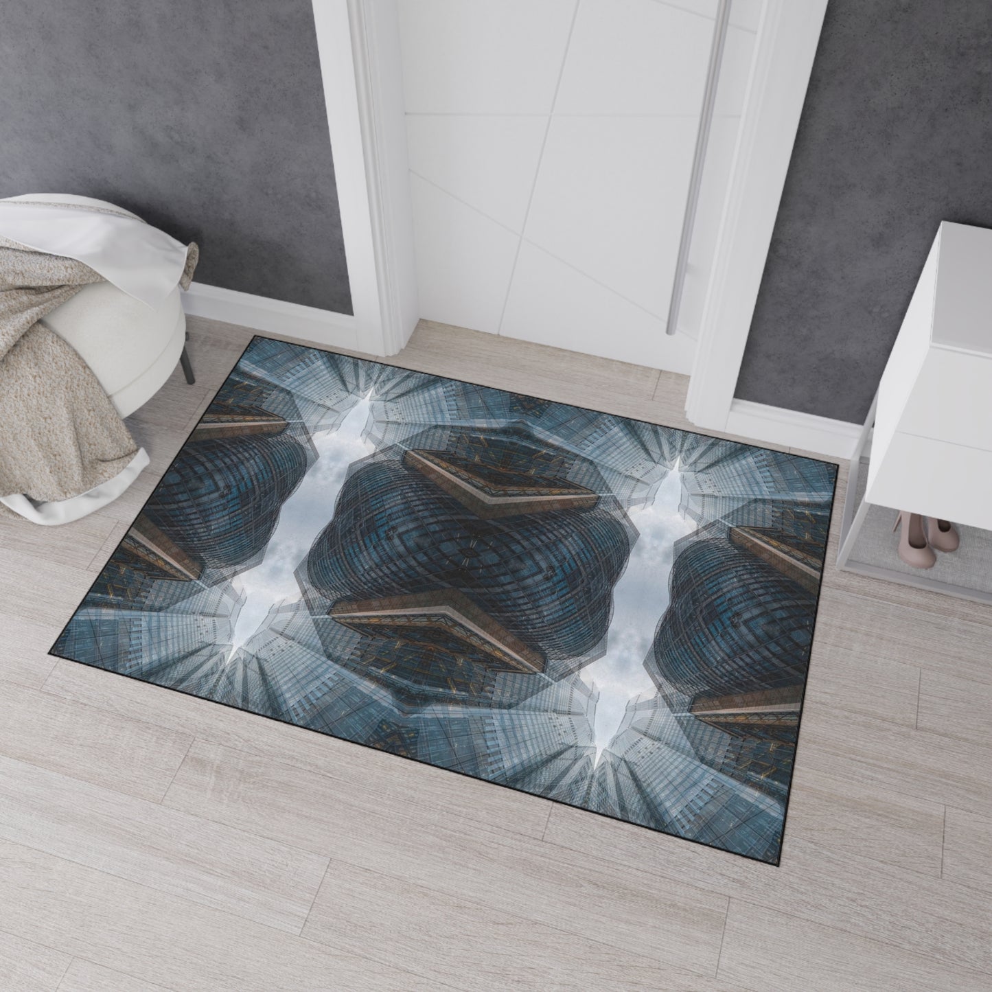 Industrial Urban Pattern Floor Mat — Heavy Duty Entry Rug