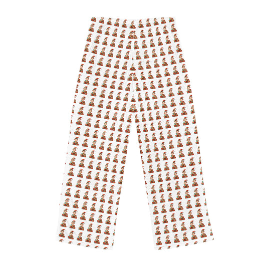 Cozy Women's Pajama Pants with Cute Bear Print, Lounge Pants, Sleepwear, Gift for Her, Relaxation, Indoor Fashion