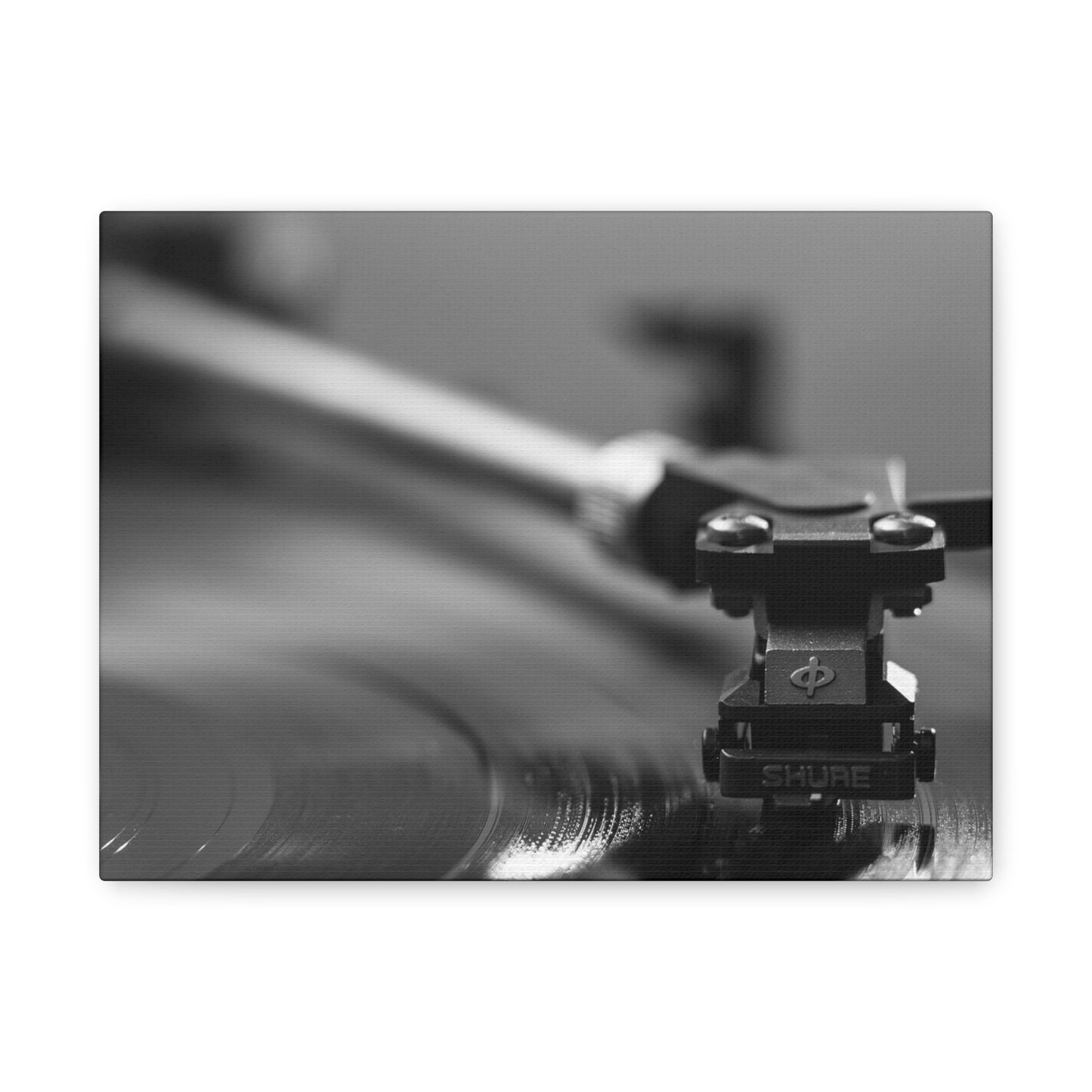 Vinyl Turntable Matte Canvas Print — Stretched 1.25" Wall Art