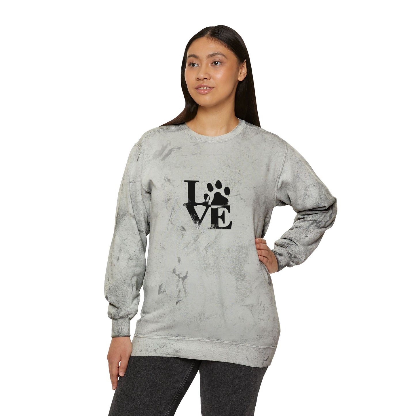 Colorful Love Pet-Inspired Crewneck Sweatshirt