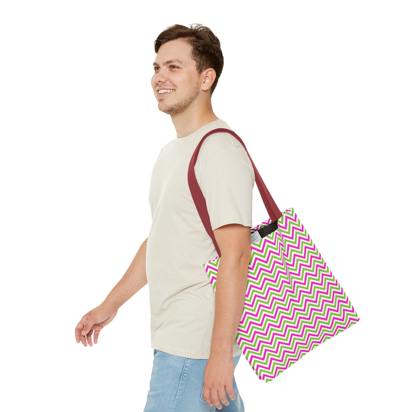 Colorful Chevron patter Tote Bag Stylish Eco-Friendly Shopping Tote