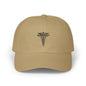 Classic Dad Cap with Caduceus Design - Unisex, Adjustable Cap for Healthcare Professionals, Gifts for Doctors, Medical Students, Casual Wear