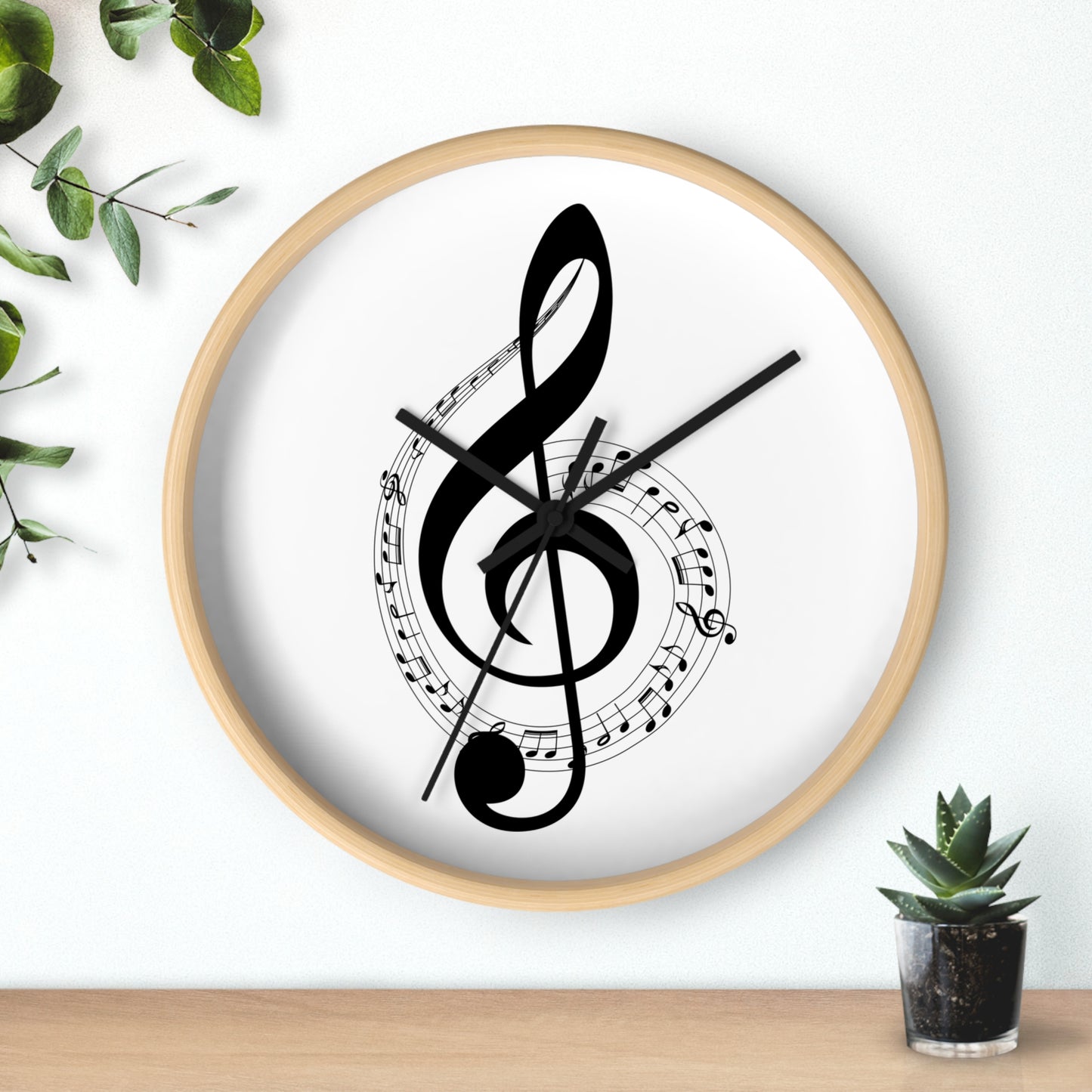 Musical Wall Clock - Perfect for Music Lovers, Home Decor, Gifts