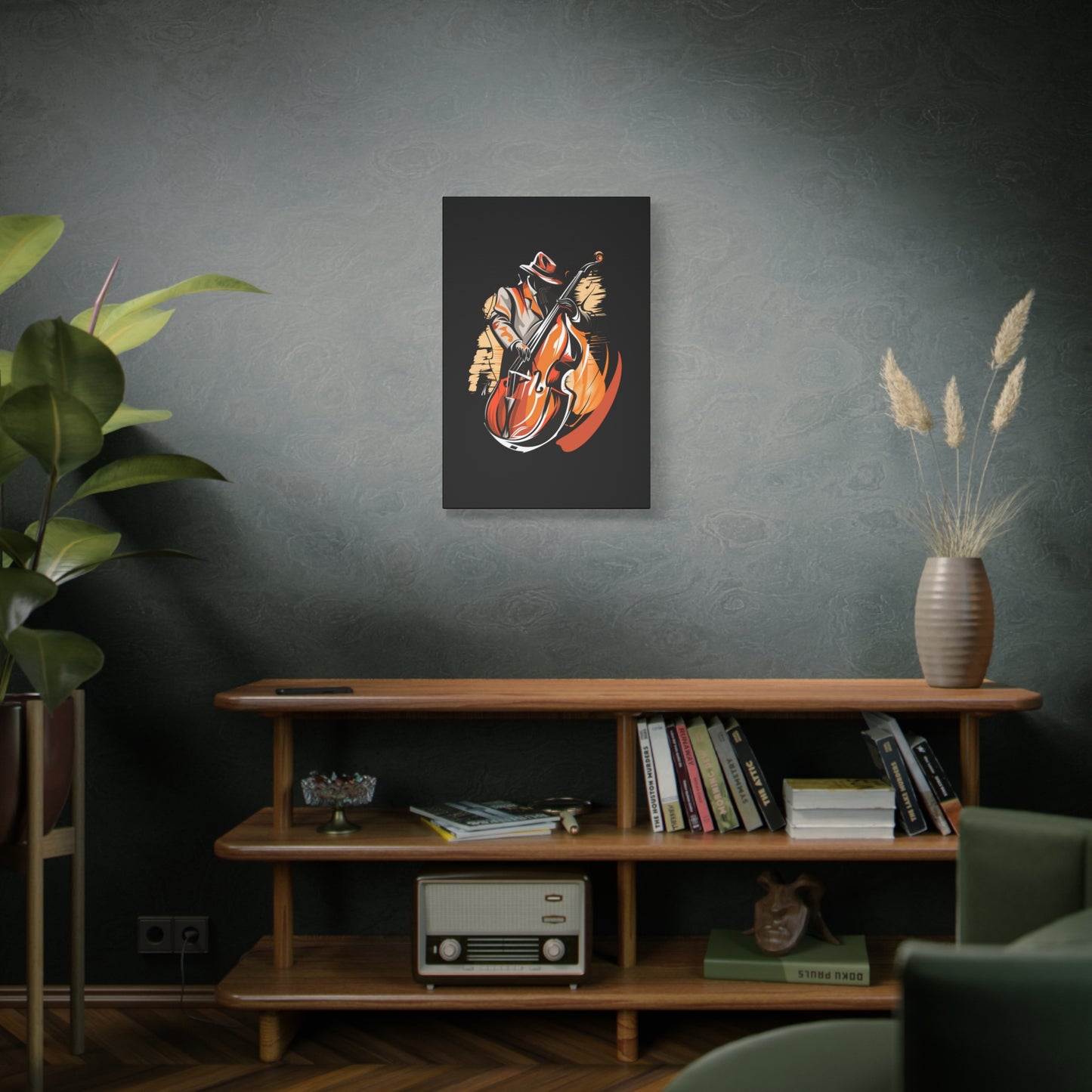 Matte Canvas, Stretched, 1.25" - Bass Player