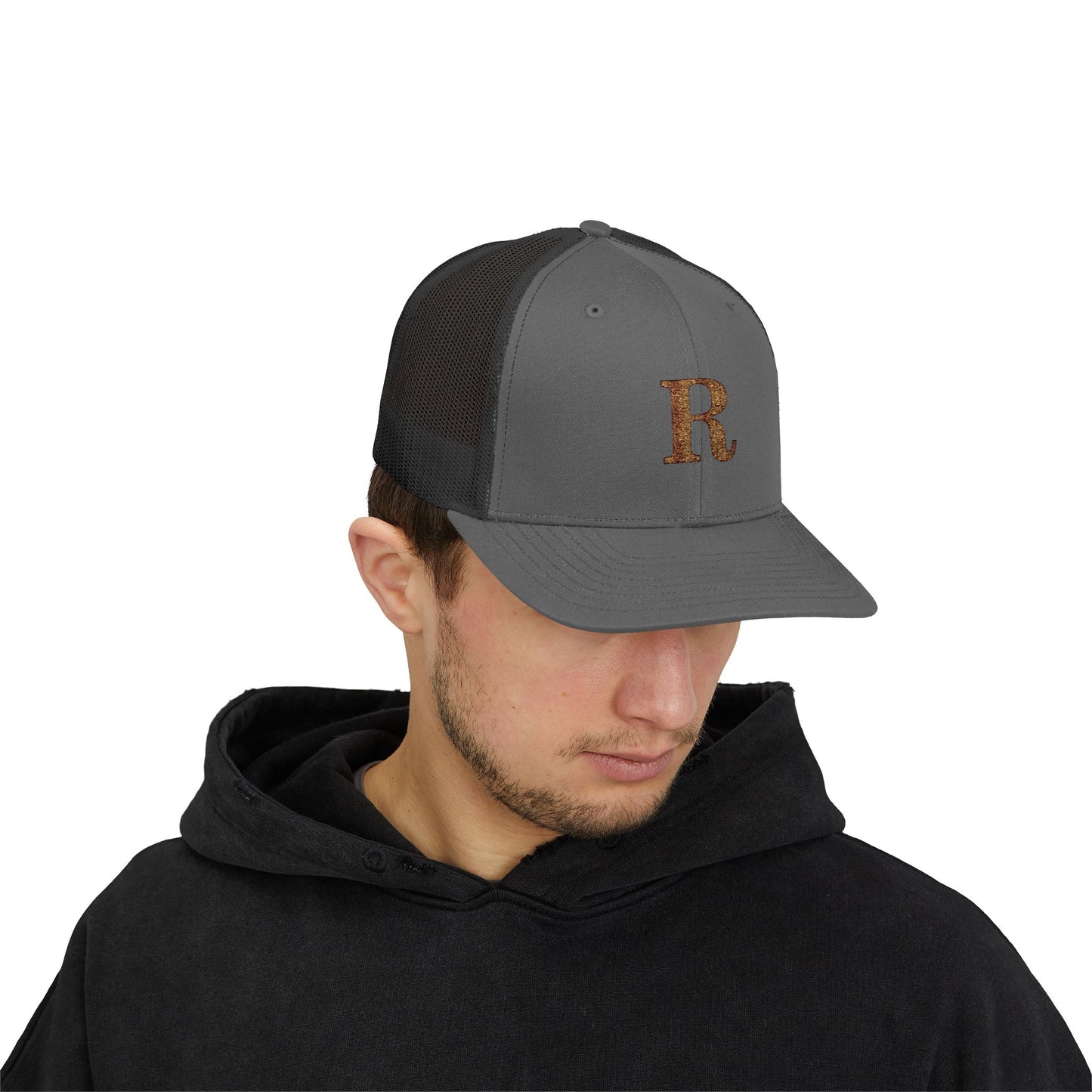 Letter R  Snapback Trucker Cap Hat