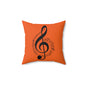 Musical Note Throw Pillow, Perfect for Music Lovers, Home Decor, Gift for Musicians, Hoodies, Halloween Decor