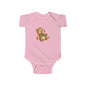 Adorable Teddy Bear Infant Bodysuit, Baby Shower Gift, Cute Baby Outfit, Soft Cotton Onesie, Newborn Clothing, Infant Apparel
