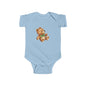 Adorable Teddy Bear Infant Bodysuit, Baby Shower Gift, Cute Baby Outfit, Soft Cotton Onesie, Newborn Clothing, Infant Apparel