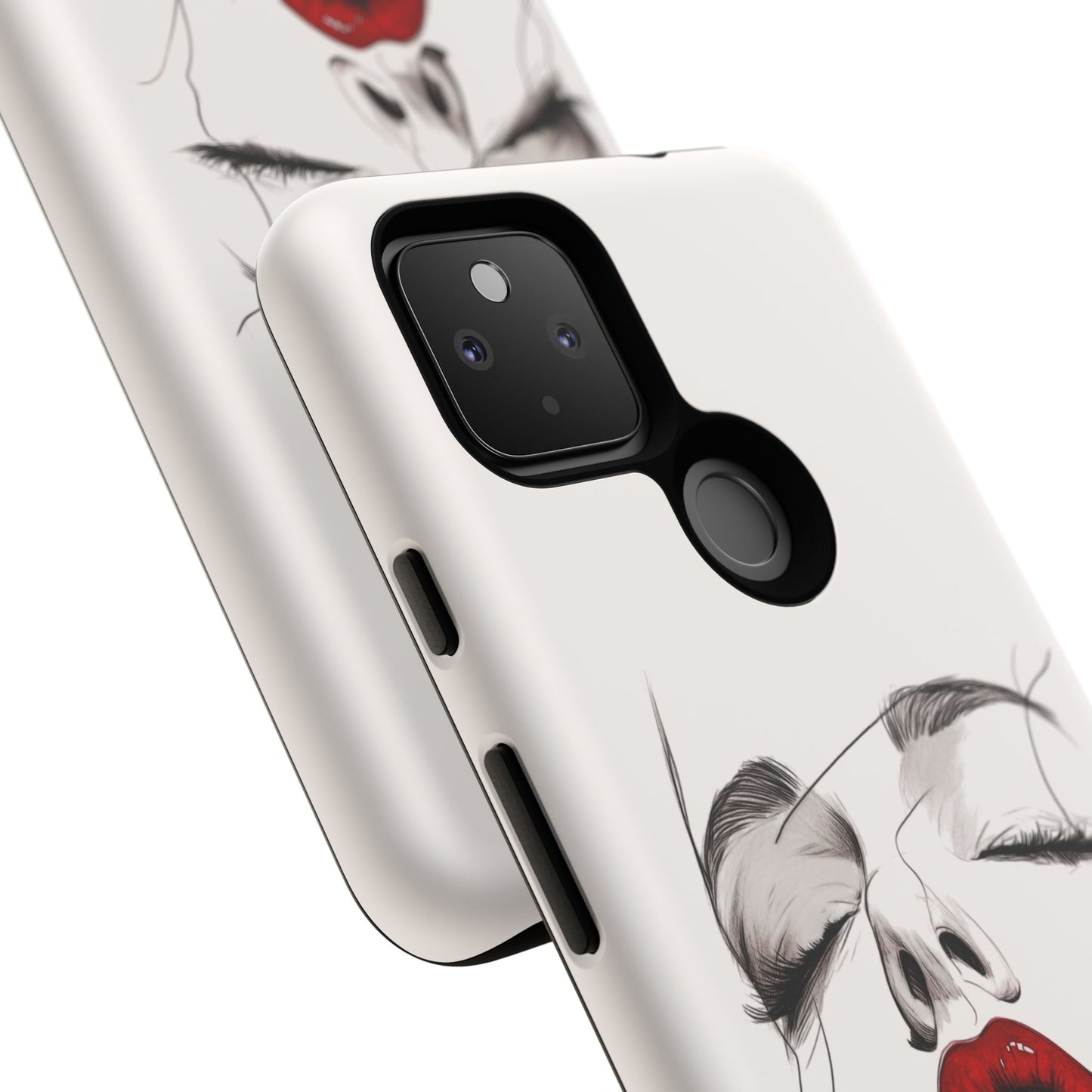 Stylish Phone Case with Artistic Lip Design, Femme Tech Accessory, Trendy Device Cover, Gift for Her, Unique Phone Accessories