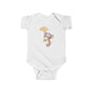 Cute Baby Bodysuit with Adorable Mouse and Umbrella Design Onesie