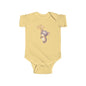 Cute Baby Bodysuit with Adorable Mouse and Umbrella Design Onesie