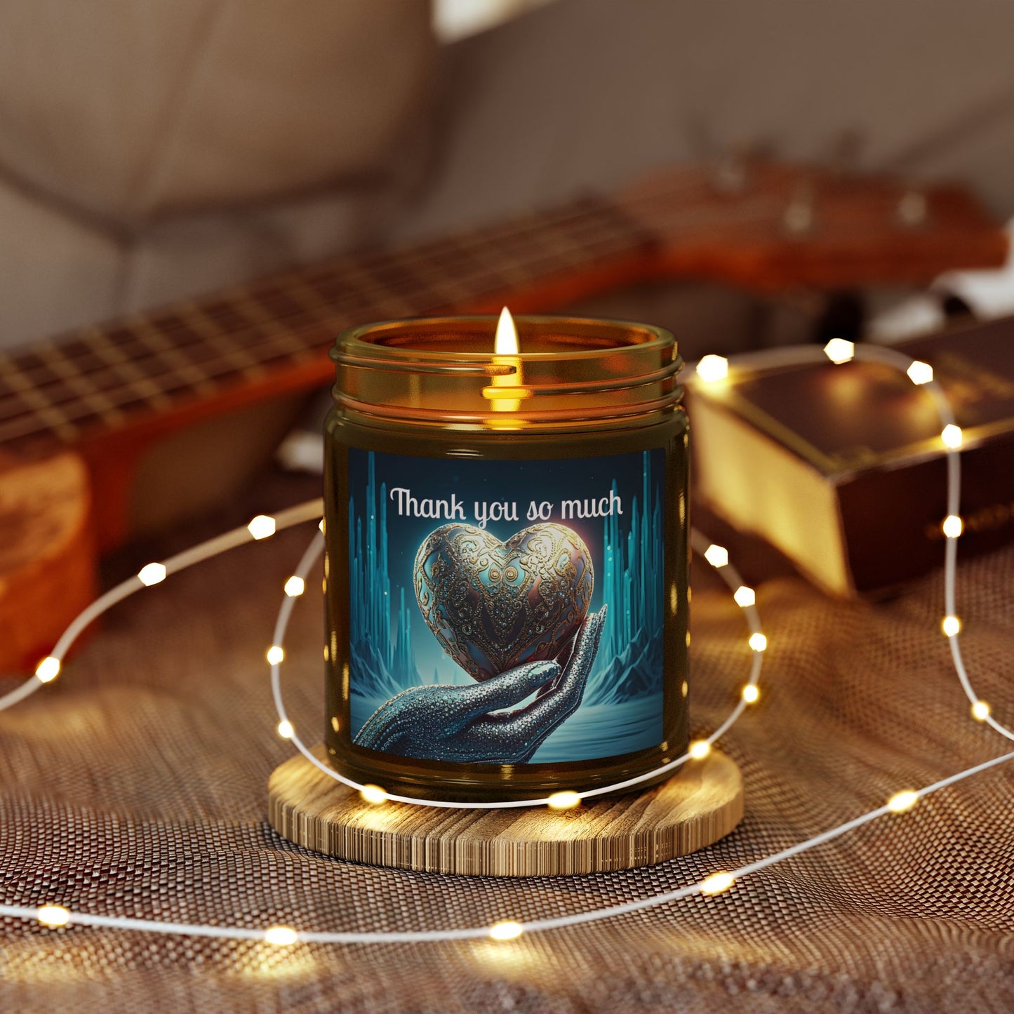 Thank You Candle — Coconut Apricot Scented Jar (4oz/9oz)