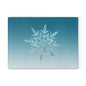 Snowflake Glass Cutting Board — Winter Kitchen Décor & Holiday Gift