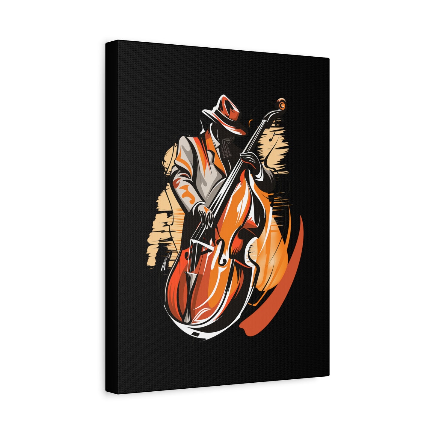 Matte Canvas, Stretched, 1.25" - Bass Player