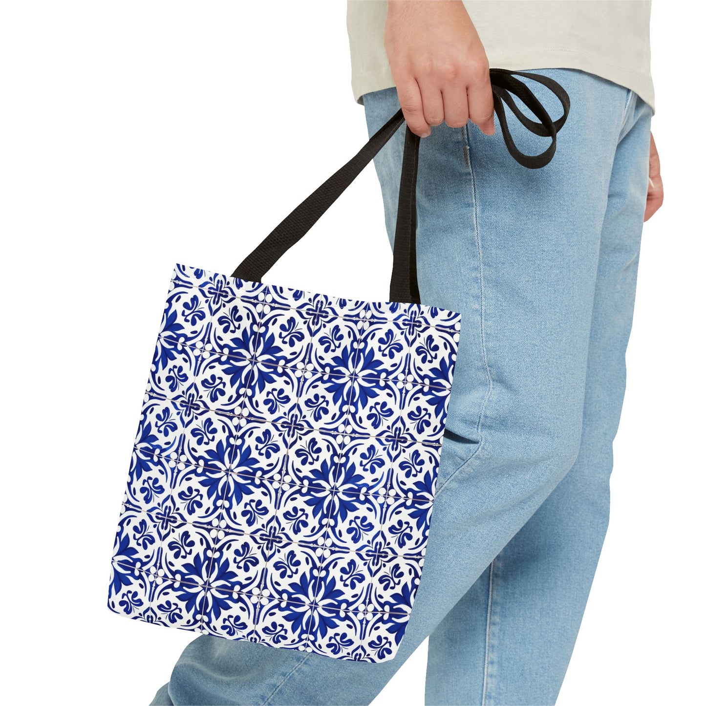 Blue Moroccan Tile Tote Bag