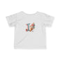 Cute Ice Cream Initial Infant Tee, Baby Shirt, Toddler Clothing, Summer Outfit, Personalized Gift, Kids Apparel