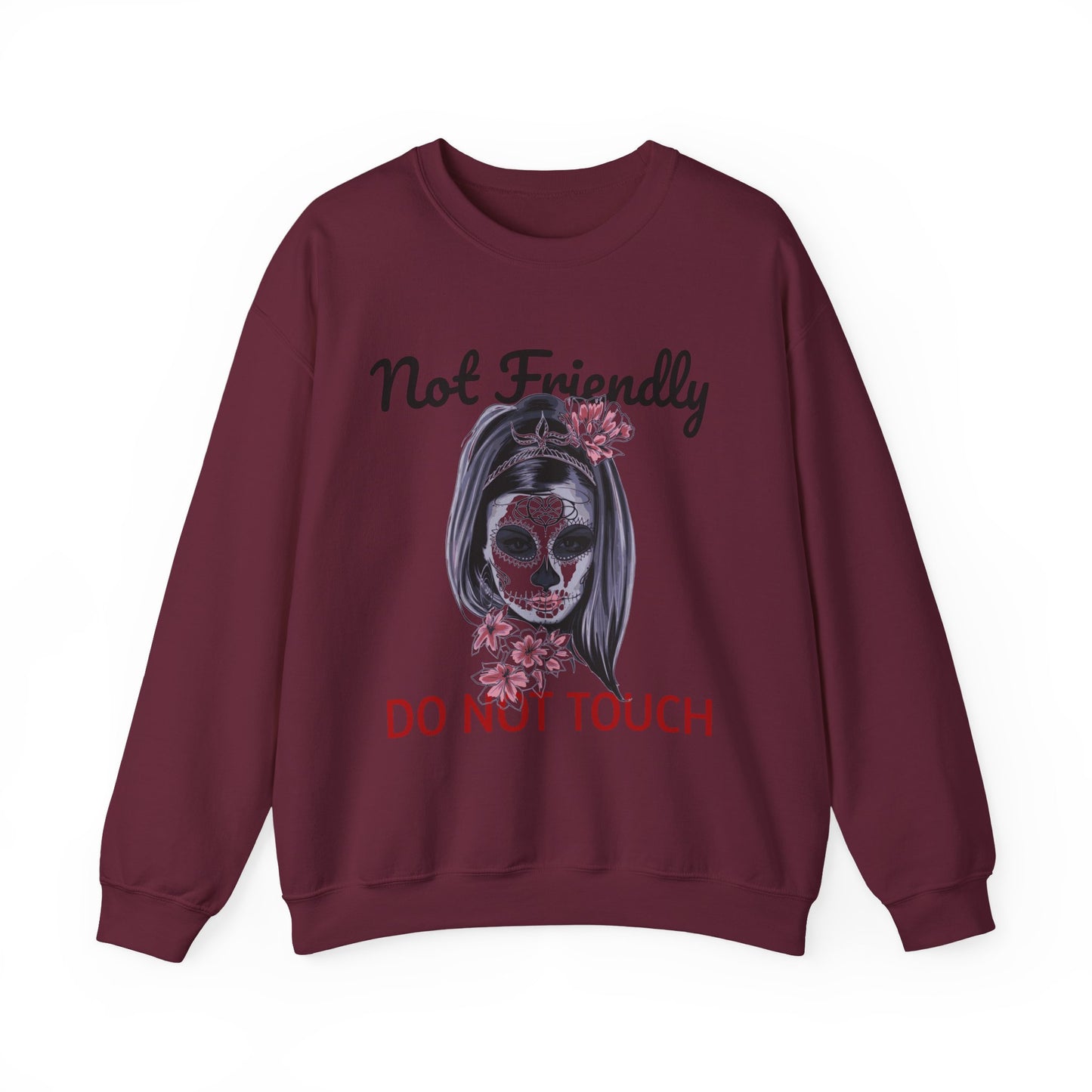 Edgy Skull Graphic Crewneck Sweatshirt | Halloween Gift, Casual Wear, Unisex Apparel, Cozy Sweatshirt, Unique Graphic Design